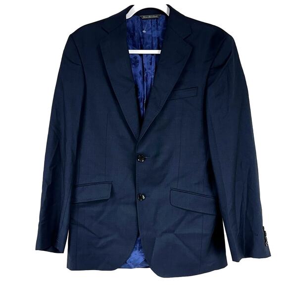 Ted Baker London NWOT Endurance Jones CT Navy Blue Blazer Size 38S Thread Pull